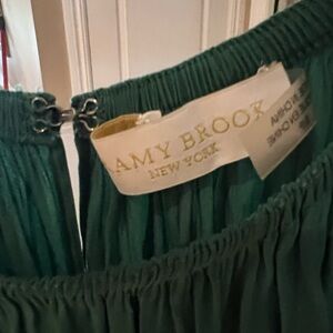 Ramy Brook NY, Mini Dress, Elastic Waist, silk, long sleeve off the shoulder